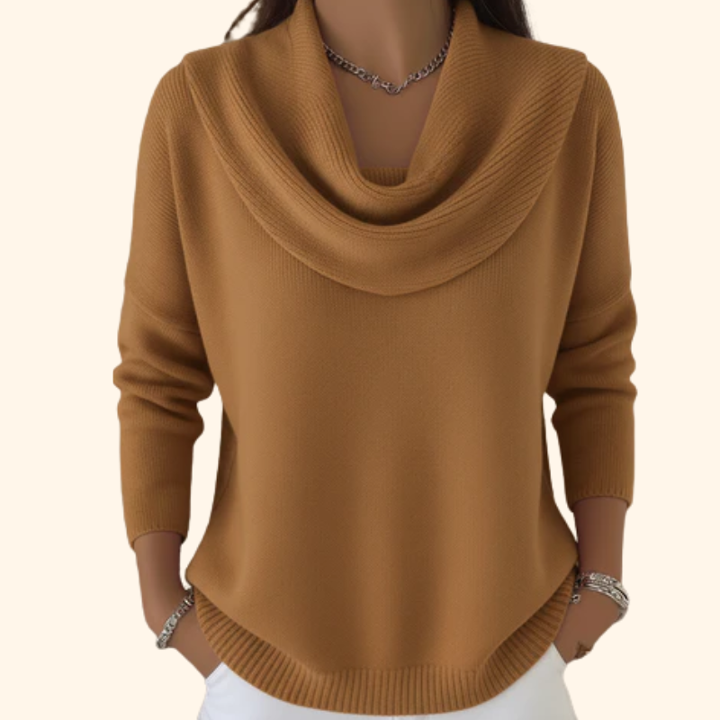 Sofie – Knitted Sweater with Collar