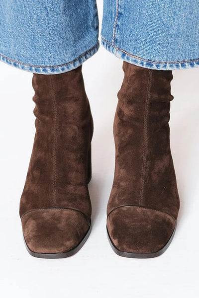 Victoria | Square Toe Heeled Boots