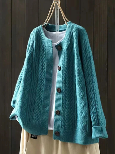 Laura | Elegant Cable Cardigan