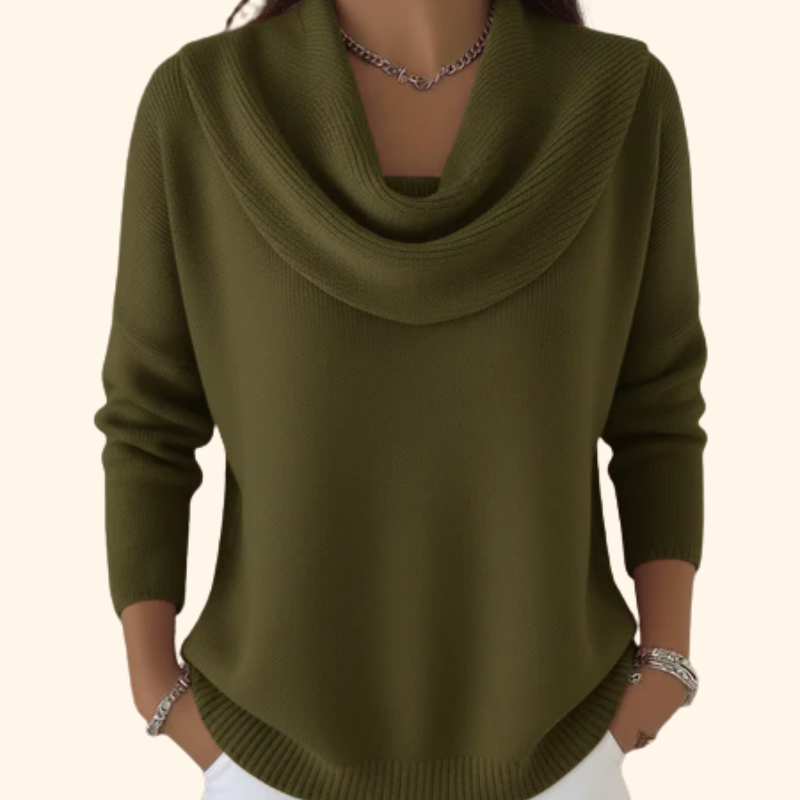 Sofie – Knitted Sweater with Collar