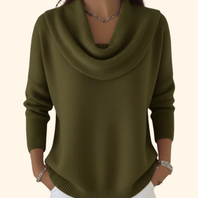 Sofie – Knitted Sweater with Collar