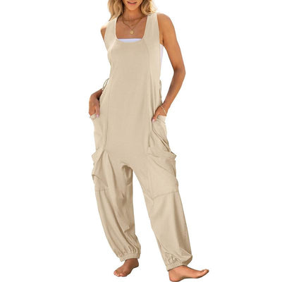 SALOME™ – Casual Sleeveless Summer Baggy Jumpsuit