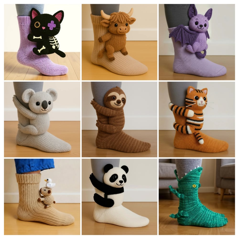 Vera | Cozy Animal Knit Socks