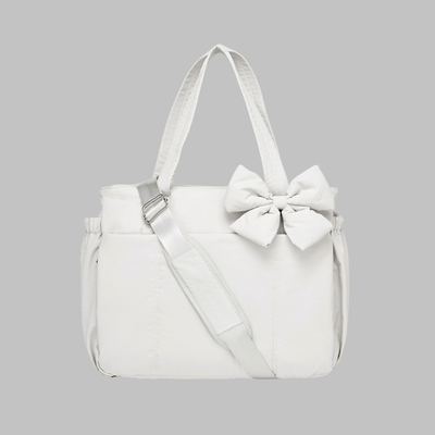 LEILANI™ - Chic Bow Laptop Friendly Puffy Handbag