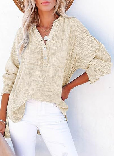 AYLA™ – Casual V-Neck Blouse