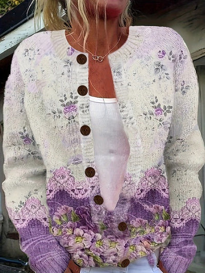 Maple | Vintage Floral Cardigan Sweater