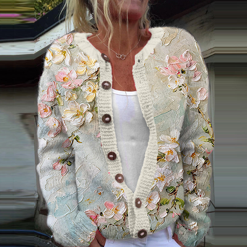 Maple | Vintage Floral Cardigan Sweater