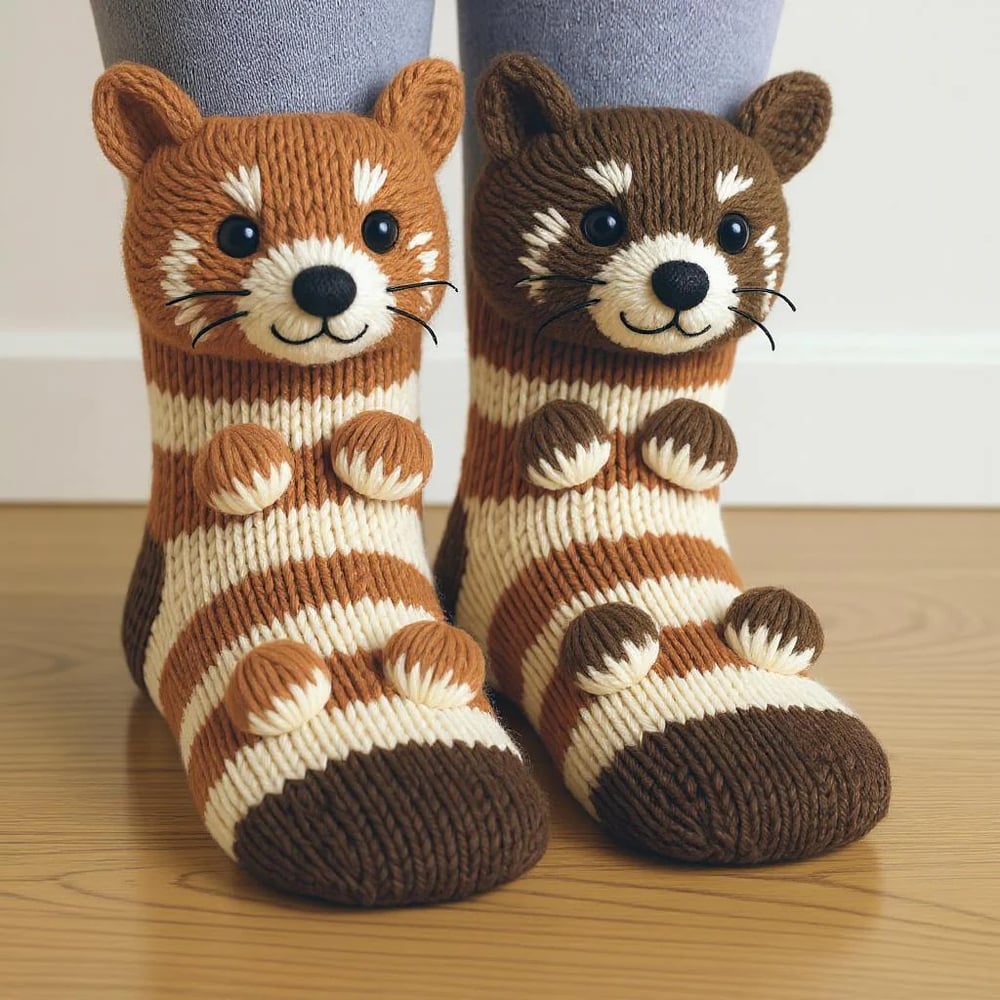 Vera | Cozy Animal Knit Socks