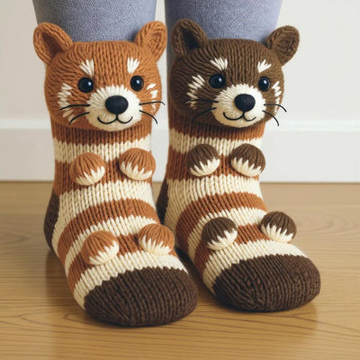 Vera | Cozy Animal Knit Socks