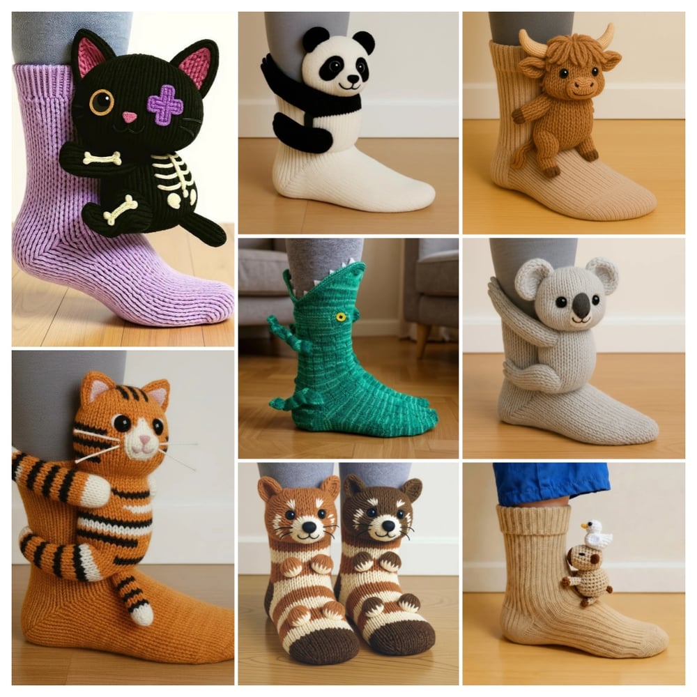 Vera | Cozy Animal Knit Socks