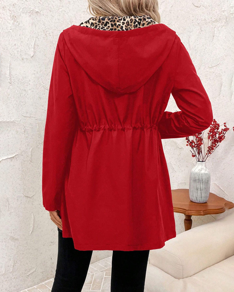 Claire | Reversible Leopard Print Coat