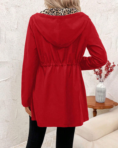 Claire | Reversible Leopard Print Coat